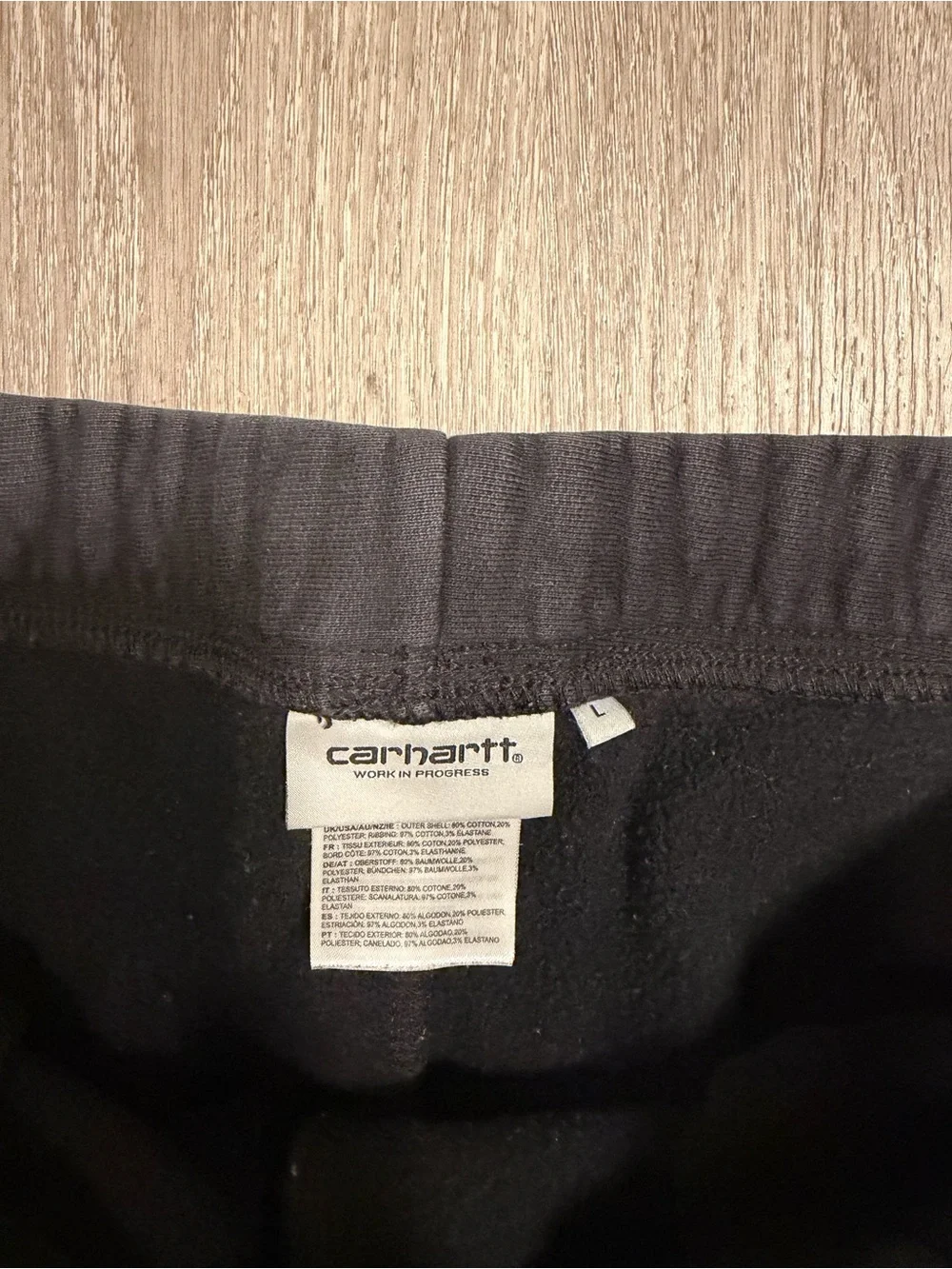 L Carhartt WIP Pocket Sweat Pant Black Mens L Sweatpants